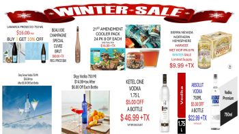 Dart Beverage Center, Winter Sale