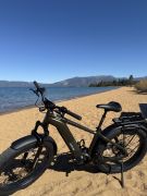 Tahoe Bike Company fat tire E-bike at Baldwin Beach