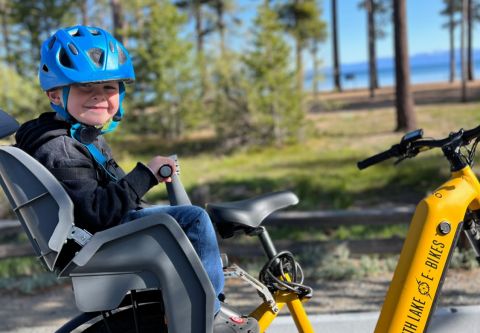 South Lake E-Bikes, Step Thru Pro E-Bike Rentals