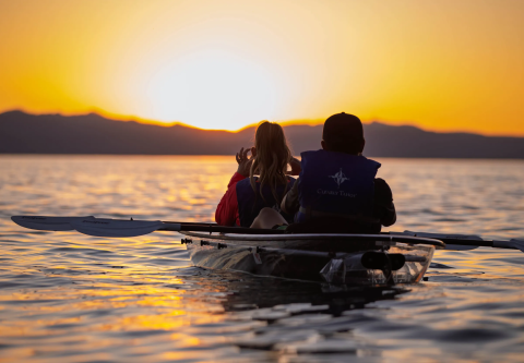 Clearly Tahoe, Sunset Excursion Clear Kayak Tour