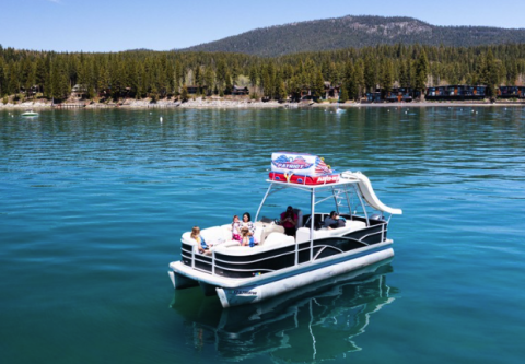 Tahoe Family Adventures, Double-Decker Tritoon with Slide Charters