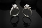 Steve Schmier's Jewelry, 3-Stone Fancy Engagement Ring