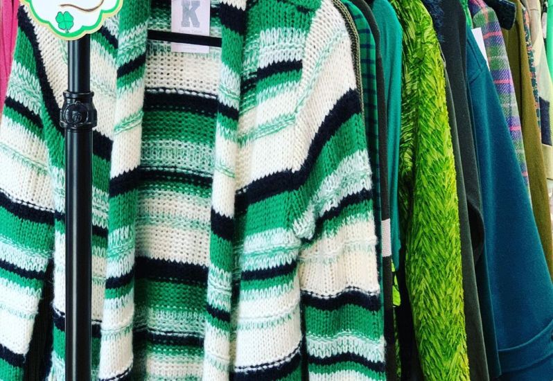 Green clothes for St Pats Day at Karma