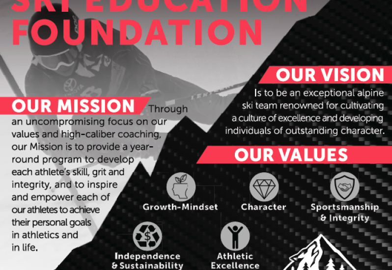 Diamond Peak Ski Education Foundation Mission Vision Values